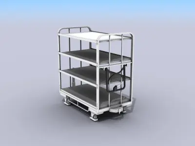 Transport Cart Low-poly 3D model