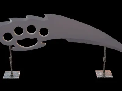 HIE clean Dagger D180212 Low-poly 3D model