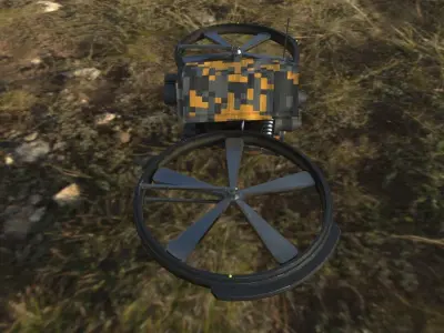 Security Drone Low-poly 3D model purchase