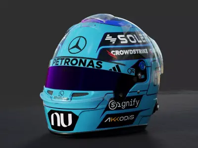 F1 George Russel Helmet 2026 3D model