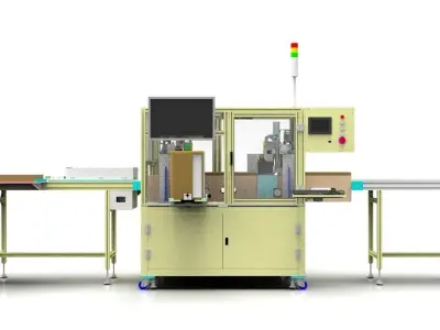 3D model of the gift box online automated labeling machine 3D model