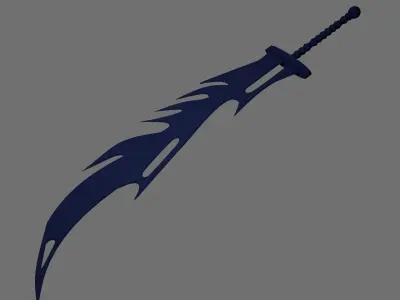 Monster sword 02   3D model