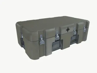 Metallic Crate 3D model