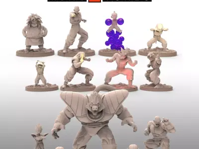 Term 2 - Saiyan Saga Part II - Dragon Ball Miniatures 3D print model