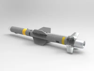 AGM-84 C Harpoon Anti-Ship Missile 3D print model