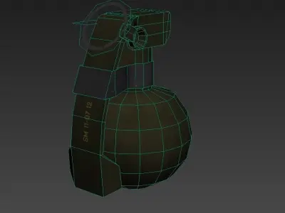 L109A1 Hand Grenade Low-poly 3D model