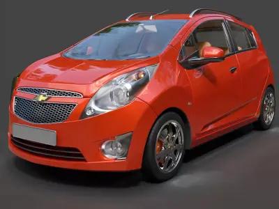 Chevrolet Spark  Beat - Hyper-Detailed Compact Hatchback 3D model