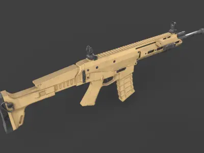 Remington ACR gun Low-poly 3D model