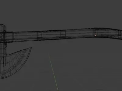 Turgut Axe Free low-poly 3D model