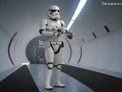  Star Wars Stormtrooper with Blaster Stand Pose 