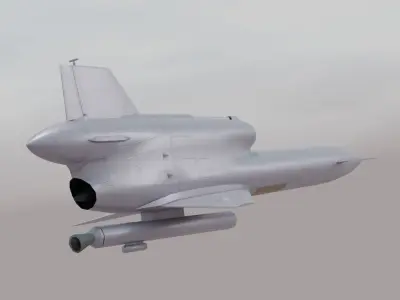 Tu-243 Reys-D Low-poly 3D model