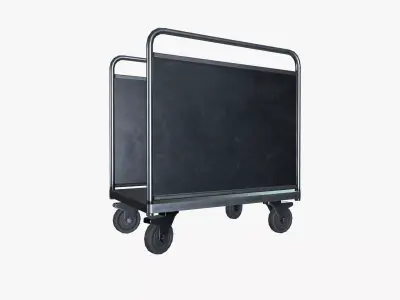 Hand Truck Low-poly 3D model 5
