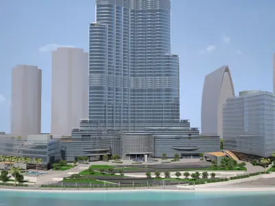 Burj Khalifa Dubai Downtown 3D model purchase