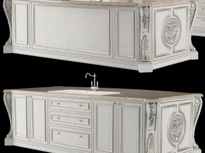 classical kitchen 1 3D model