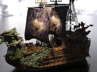 The Dawn Treader Narnia Prince Caspian Ship 2 3D model