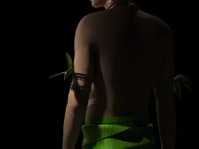 African tribal elegance 3D model