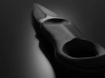 Combat Knife well-worn PBR low-poly game ready Low-poly 3D model