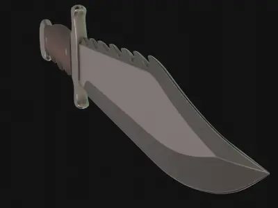 Hunting knife 3D model get