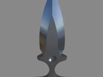 Push dagger  Low-poly 3D model