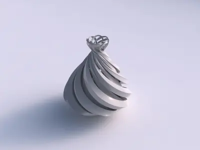 Vase double twiste with sharp edges and squeezed top part wid... 3D print model purchase