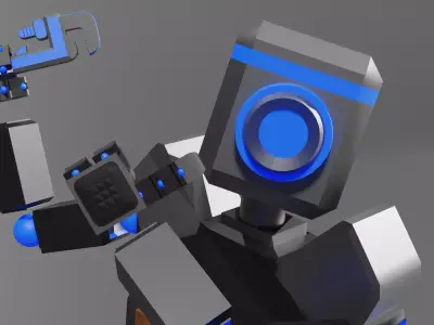Repair Robot  Low-poly 3D model
