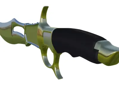 knife with handle Free 3D model