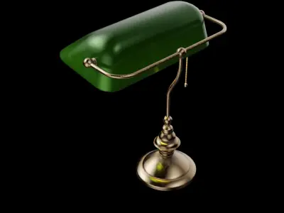 Library lamp 3D model