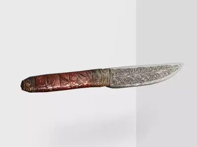 Ancient Knife - Low Poly 3d Model Low-poly 3D model