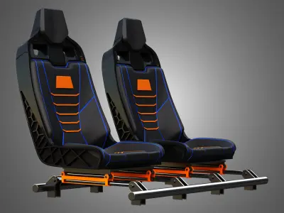 Canam Maveric Vehicle Seat 3D model