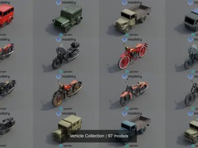 Vehicle Collection 3D Model Pack