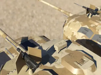 Tanks Low-poly 3D model by studiokom