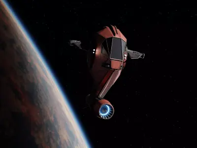 Spaceship - Scarlet Heron  3D model