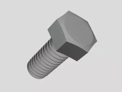 Bolt - Geometry Only No Textures No Materials 3D model purchase