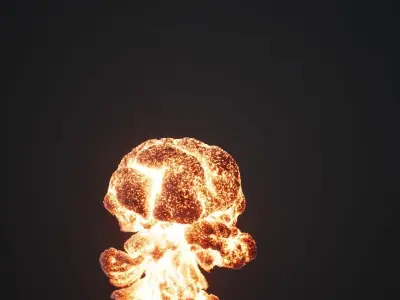 Animated Gasoline Explosion 2 3D model