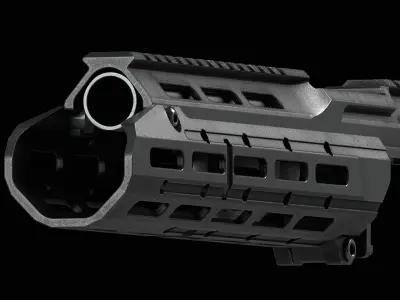 MK3 Chassis System AK 74 AK 103 Low-poly 3D model
