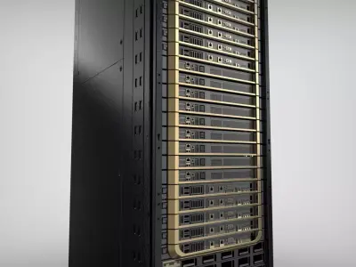 AI data center Server Rack Blackwell GB200 and 300 Realistic 3D 3D model
