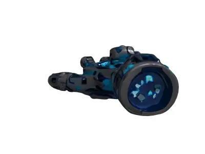 SciFi Cybernetic Robotic Hand Low-poly 3D model