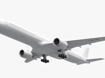 Airbus A350-1000 Generic White 3D model