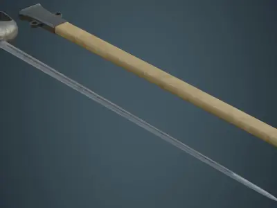 Sabre 2B Low-poly 3D model