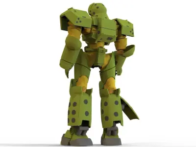 Patlabor Helldiver Low-poly 3D model