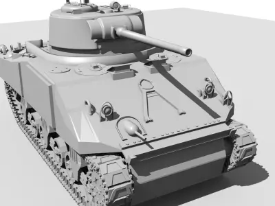 Tank M4A3 3D model