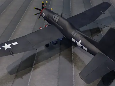 Douglas XTB2D-1 Skypirate 3D model