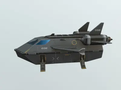 shuttle Low-poly 3D model purchase