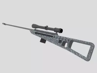 Sniper Rifle 3D model 18