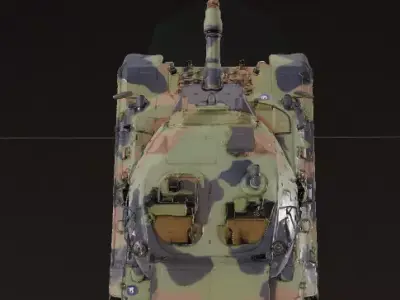 Military Battle Tank 3D model