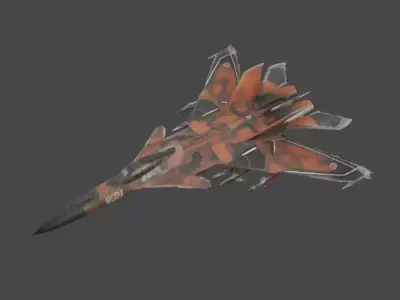 Crimson Sky Warrior 3D model