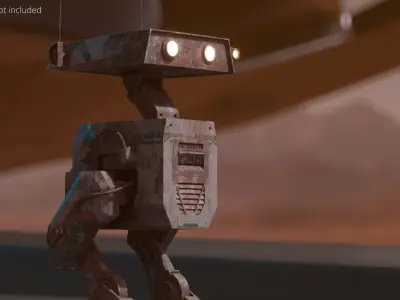  Autonomous Bipedal Unit Old Rusted 