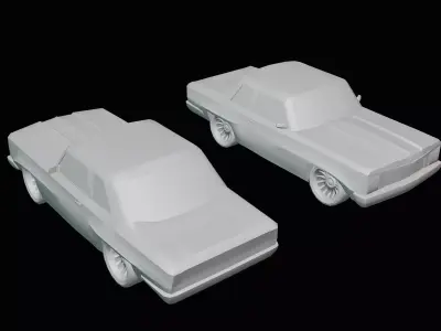 5 Cars Pack Game Ready Clean And Dirt Variants PBR Low-poly 3D model
