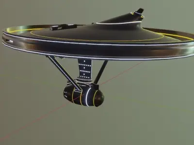 Circship star trek ship in space Free 3D model
