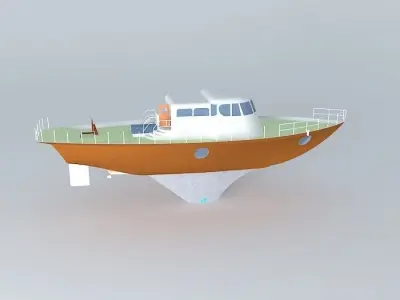3D single hull Free 3D model